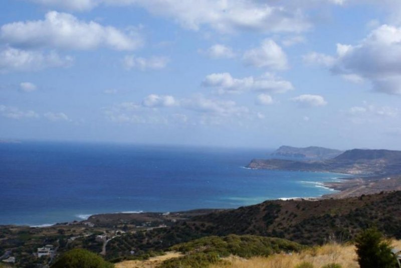 Roussa Ekklisia Kreta, Roussa Ekklisia: Baugrundstück mit Meerblick in der Gegend von Sitia zu verkaufen Grundstück kaufen